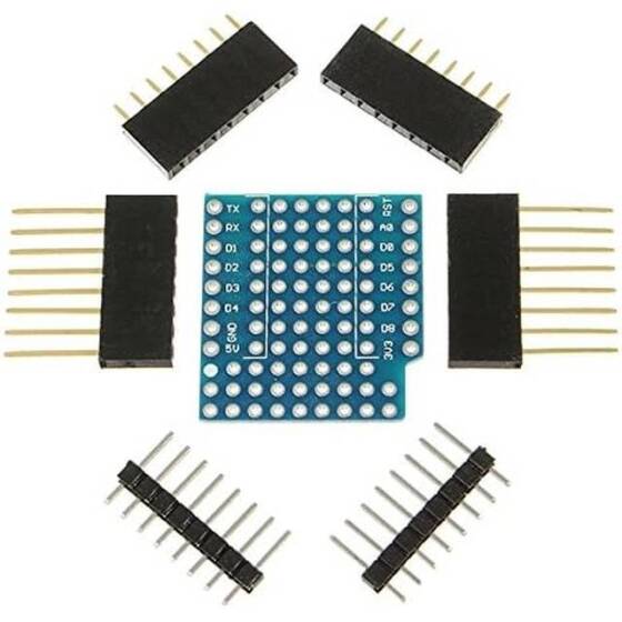 D1 Mini Çift taraflı Perf Board Uyumlu - 2