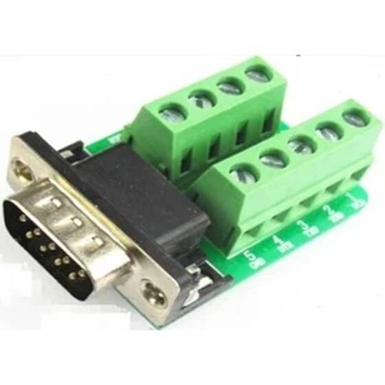 DB9 Erkek Vidalı Terminal RS232-RS485 Dönüştürücü Kartı - 1
