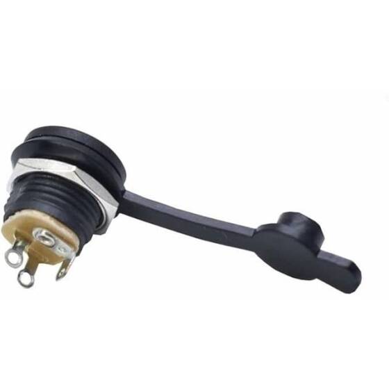 DC-022 5.5x2.1mm DC Erkek Jakı Güç Jakı Su Geçirmez Kapak - 2