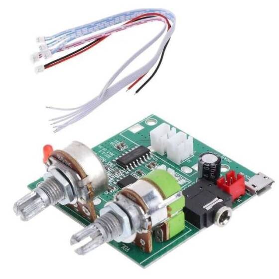 DC 5V 20W 2.1 Kanal Dijital Stereo D Sınıfı Amplifikatör - 1