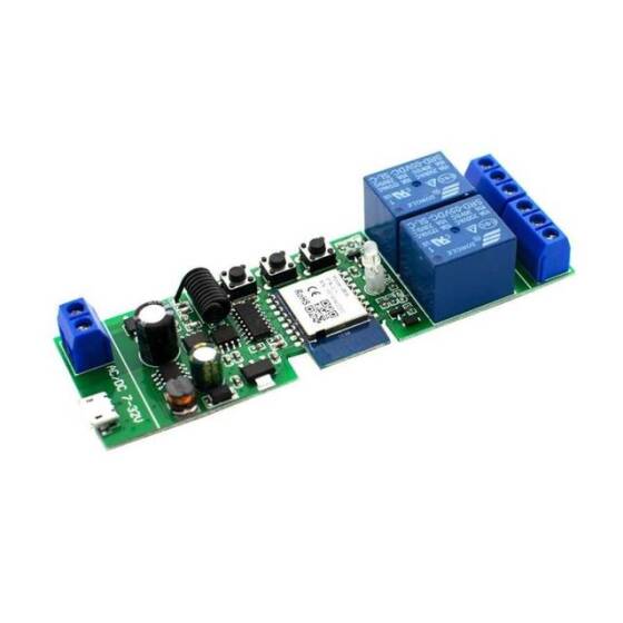 DC 7-32V WiFi 2 Kanal Röle Modülü - APP Kontrollü - 1