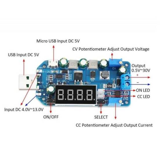 DC-DC 15W Voltaj Yükseltici ve Düşürücü Regülatör Modülü - 2