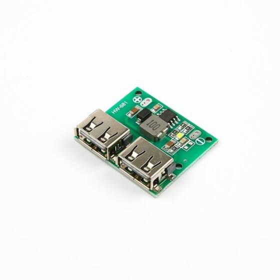 DC-DC Araba Şarj Voltaj Sabitleyici Modülü - Çift USB Çıkışlı - 1