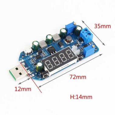 DC-DC CVCC 15W 2A Voltaj Yükseltici ve Düşürücü Regülatör - 4