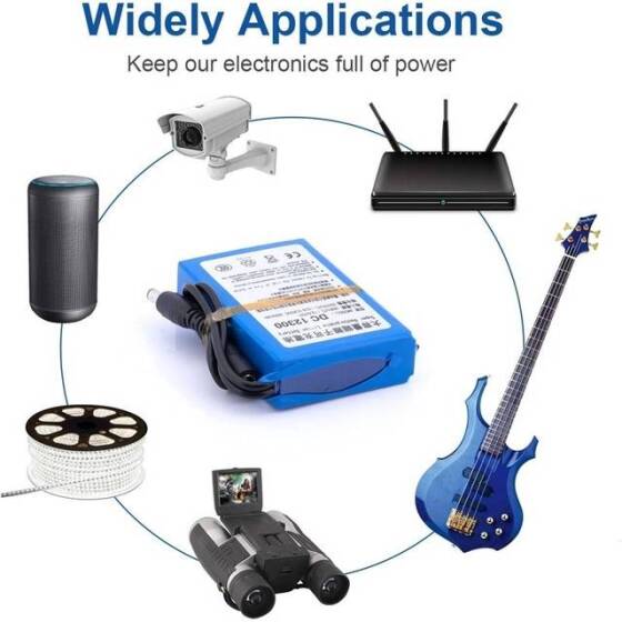 DC123000 3000MAH 12V Yumuşak Paket Polimer Şarj Edilebilir Lityum Pil - 5