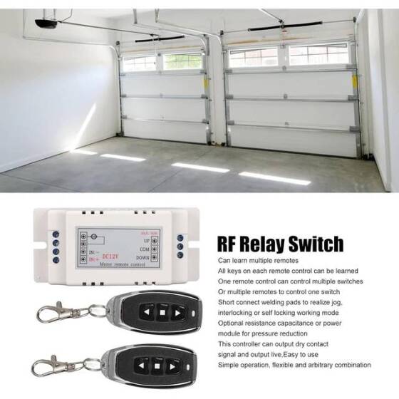 DC12V 10A Motor Kontrol Cihazı İleri Ve Geri Motor Hız Kontrol Cihazı - Kablosuz Uzaktan Kumandalı 433MHZ - Pilli - 5