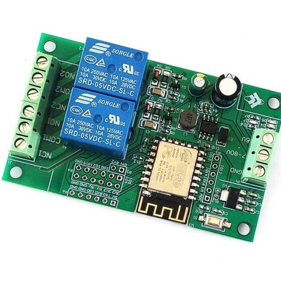 DC5V/8-80V ESP8266 Kablosuz WIFI Röle Modülü 1 Kanal ESP-12F Wifi Geliştirme Kurulu Güç Kaynağı - 2