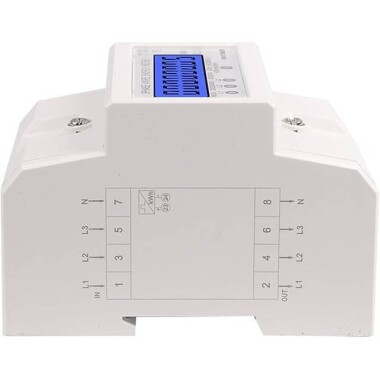 DDS024 3 Faz 4 Kablolu Elektronik Güç Tüketimi Enerji Ölçer 5-80A 380V AC 50Hz LCD Arka Işık Ekranı - 5