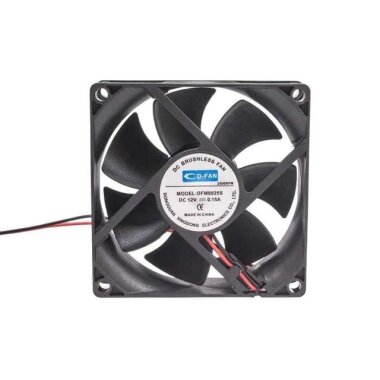 DFM8025S 80x80x25mm 12V 0.15A Fan - 2 Kablolu - Görsu Elektronik