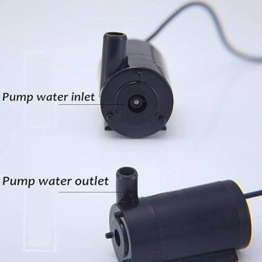 Dikey USB'li 5V Siyah Sessiz Mini Dalgıç Pompa - 2