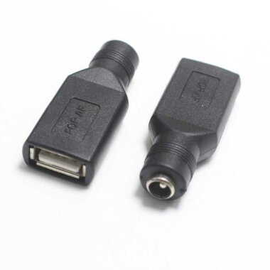 Dişi 5.5mm x 2.5mm - Dişi Usb A 2.0 Dönüştürücü - Görsu Elektronik