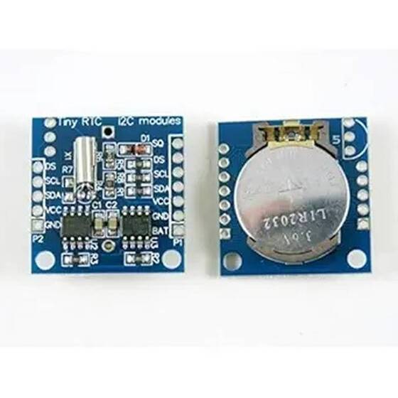 DS1307 RTC Gerçek Zamanlı Saat Modülü CR2032 Pil Dahil 24C32 - 1