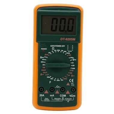 DT9205M Dijital Multimetre Voltmetre Ohmmetre Ampermetre Kapasite Test Cihazı Pilsiz - 5