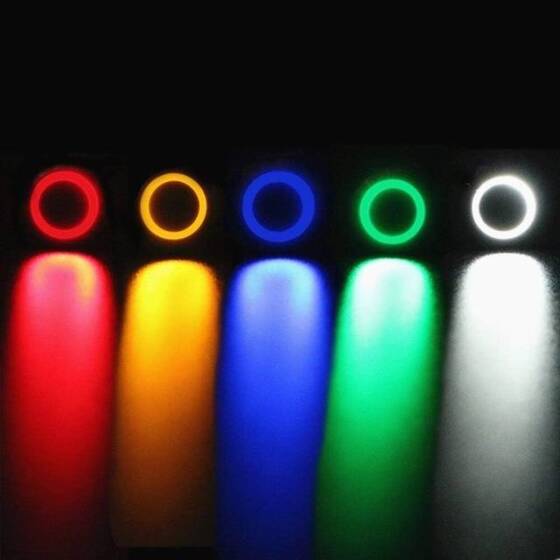 Düz Kafa 16mm 110-220V Su Geçirmez Kendinden Kilitli Metal Push Buton Kırmızı Ledli - 3