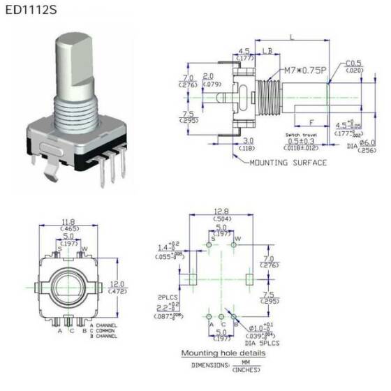 ED1112S Rotary Encoder - 3