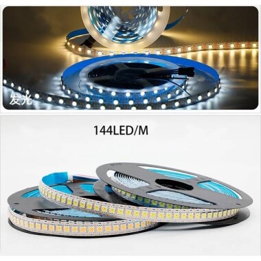 Epoksi 12V WS2815 RGB5050 Beyaz SMD LED Şerit 30 LED/Metre Esnek 5 Metrelik Makara IP65 - 4