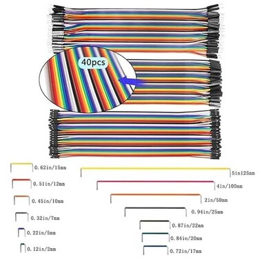 Erkek - Erkek Jumper Kablo 40 Pin 40cm 24AWG - 7