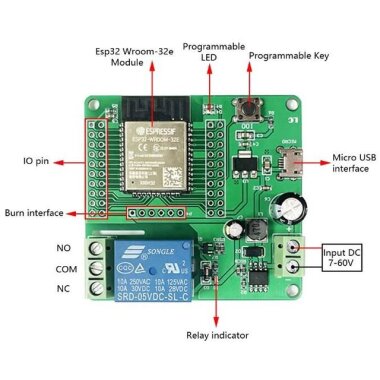 ESP32-WROOM-32E Röle Modülü - 3