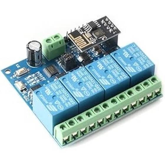 ESP8266 ESP-01 12V 4 Kanal WiFi Röle Modülü Şeyler Akıllı Ev Uzaktan Kumanda Anahtarı - 1