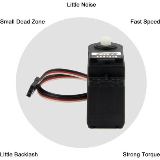 FEETECH FS5103B 6V 180 Derece Analog Servo Motor Tork 3.2kg - 3