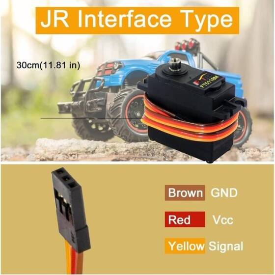 FEETECH FS5115M 6V 180 Derece Analog Servo Motor Tork 15kg - 2