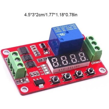 FRM01 DC12V 1 Kanal Çok Fonksiyonlu Röle Modülü Döngü Gecikme Zamanlayıcı Anahtarı Kendinden Kilitleme Zamanlama Modülü - 2