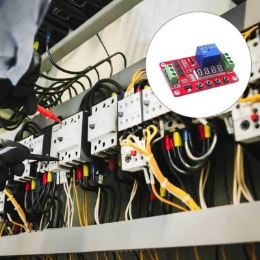 FRM01 DC5V 1 Kanal Çok Fonksiyonlu Röle Modülü Döngü Gecikme Zamanlayıcı Anahtarı Kendinden Kilitleme Zamanlama Modülü - 3