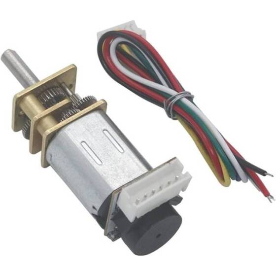 GA12-N20 12V 2000RPM Mikro DC Redüktörlü Motor Kablolu Encoder - 1