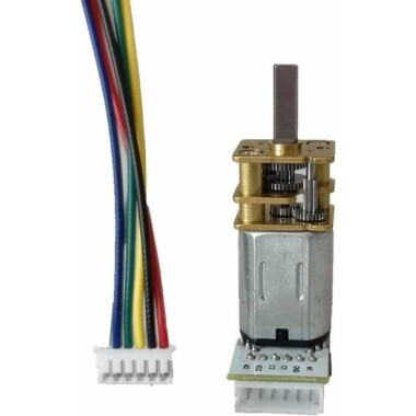 GA12-N20 12V 25RPM Mikro DC Redüktörlü Motor Kablolu Enkoder - 4