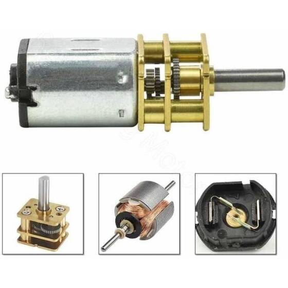 GA12-N20 3V 25RPM Mikro DC Metal Dişli Redüktörlü Motor - 5