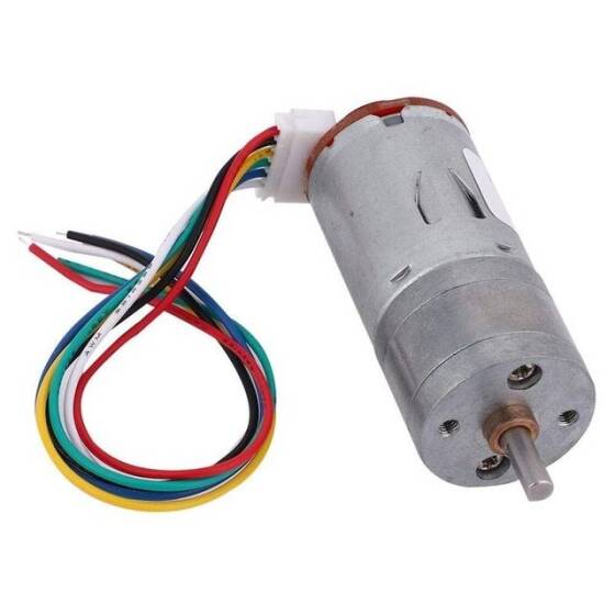 GA12-N20 6V 100RPM Mikro DC Redüktörlü Motor Kablolu Enkoder - 5