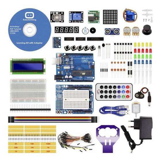 Gelişmiş Arduino Başlangıç Seti 2-Pilsiz EU Fişli Logosuz - 1