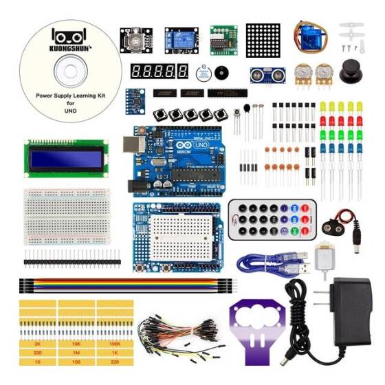 Gelişmiş Arduino Uno Başlangıç Seti 1-Pilsiz US Fişli Logolu - 1