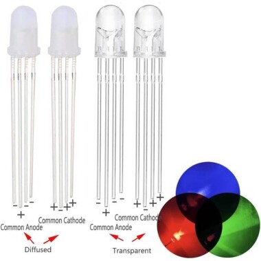 Geniş Açılı 2V 20mA 234 Yeşil Dikdörtgen Led 28mm Bacak Uzunluğu - 2