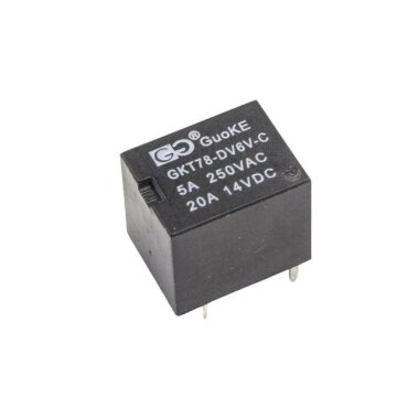GKT78-DV6V-C 6V 20A Röle 5 Pin - Görsu Elektronik