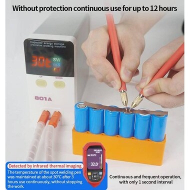 GLITTER 801A Enerji Depolama Kapasitif Nokta Kaynak Makinesi-70A Nokta Kaynak Kalemi İle UK Fişli - 3