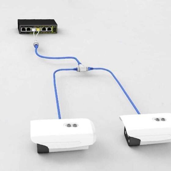 GNT-5313AB PoE Splitter - RJ45 3 Yollu Ayırıcı - 3