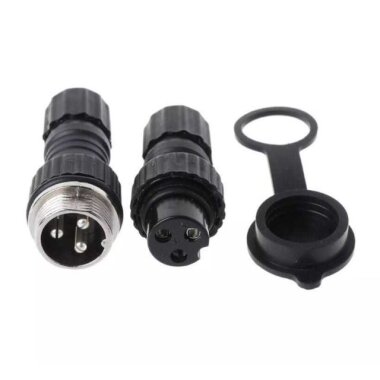 GX-16 3 Pin Su Geçirmez Mike Konnektör - Görsu Elektronik