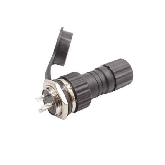 GX-16 3 Pin Su Geçirmez Mike Konnektör - Panel Tipi - 1