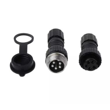 GX-16 5 Pin Su Geçirmez Mike Konnektör - Görsu Elektronik