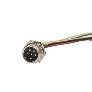 GX-16 6 Pin Kablolu Mike Konnektör - Erkek - Görsu Elektronik