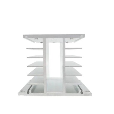 H Şekli Alüminyum Üç Fazlı Solid State Röle SSR Isı Emici Tabanı 10A to100A İçin Küçük Tip Isı Radyatörü 110x100x80mm - 3