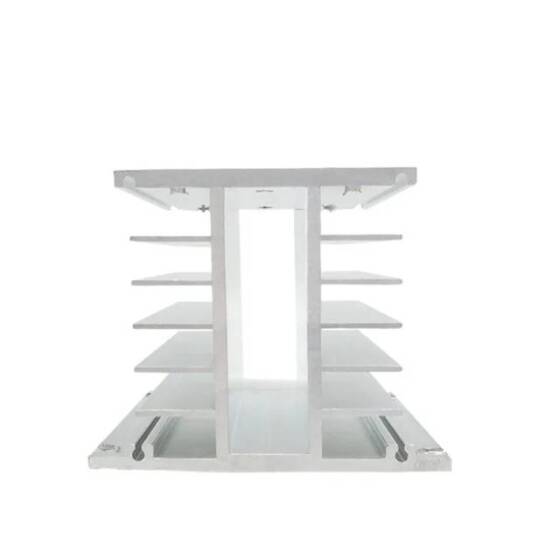 H Şekli Alüminyum Üç Fazlı Solid State Röle SSR Isı Emici Tabanı 10A to100A İçin Küçük Tip Isı Radyatörü 110x100x80mm - 3