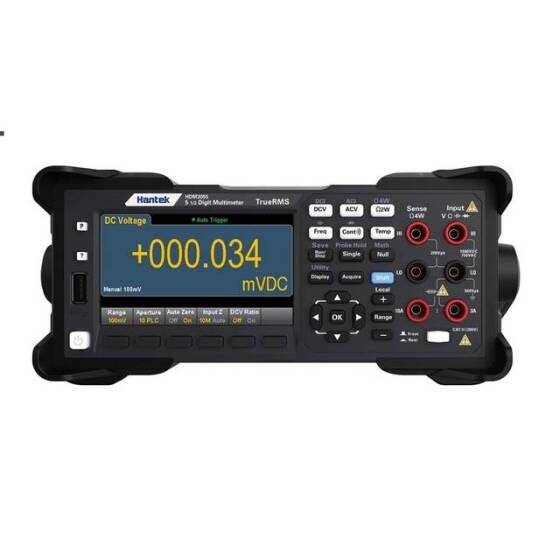 HANTEK HDM3055S 5 1/2 Dijital Masaüstü Multimetre Tek Arka Panel CN ​​Fiş Arayüzü:USB-232-485 - 1