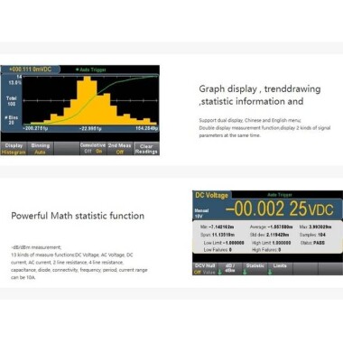 HANTEK HDM3065 6 1/2 Dijital Masaüstü Multimetre Tek Ön Panel UK Fiş Arayüzü USB 232 485 - 5