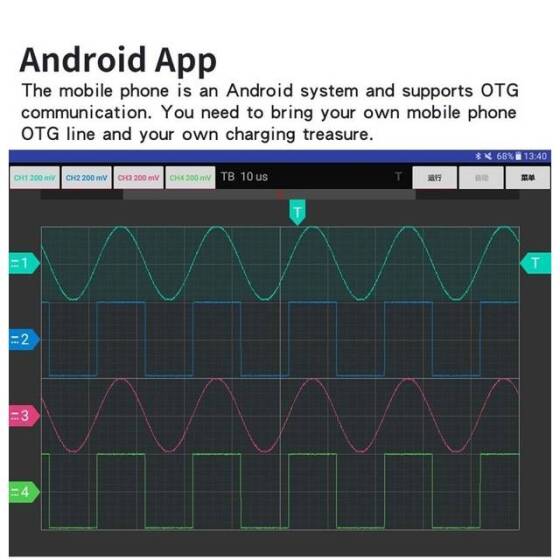 Hantek6254BC USB Sanal Osiloskop 4CH 250MHz - 4