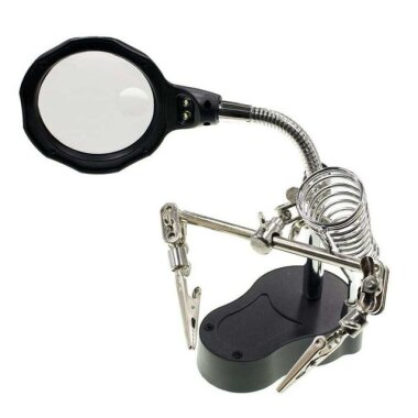 Havya Standı Mercekli Yardımcı El - Işıklı - MG16126-A - Görsu Elektronik