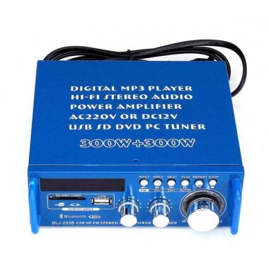 Hi-Fi Stereo Amplifier - 2x300W Bluetooth Amfi - 2