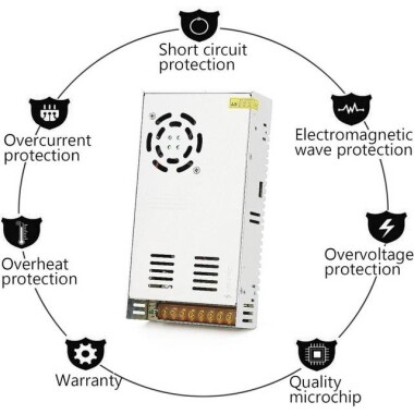 Yüksek Kaliteli Güç Kaynağı 360W 12V 30A Uzun Stil - 5