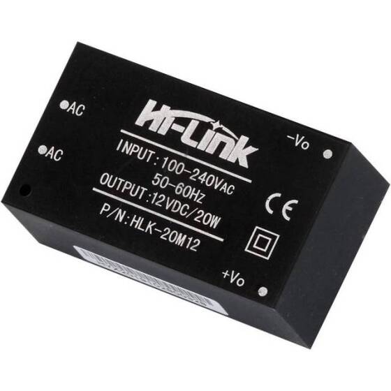 HLK-20M12 AC-DC 220V / 12V Güç Kaynağı Modülü - 2
